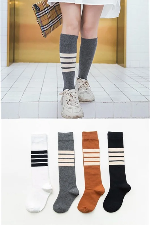 بي جي كي 4 Pairs Below Knee Style Adult Socks Cotton