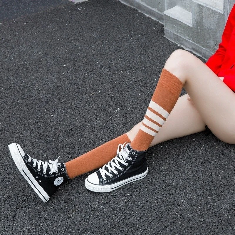 بي جي كي 4 Pairs Below Knee Style Adult Socks Cotton