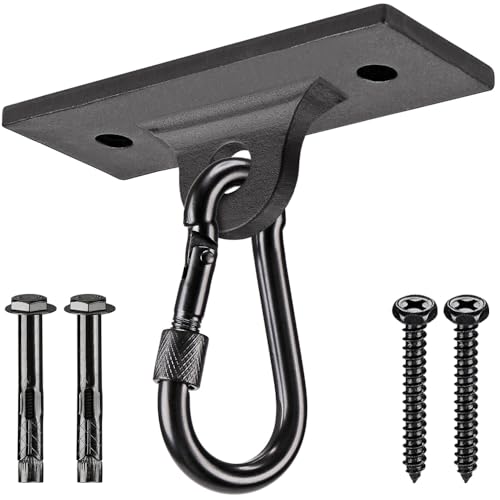 Dolibest Heavy Bag Hangers & Brackets - Ceiling Mount with Carabiner for Strength Training, Aerial Yoga & Resistance Bands - Image 1