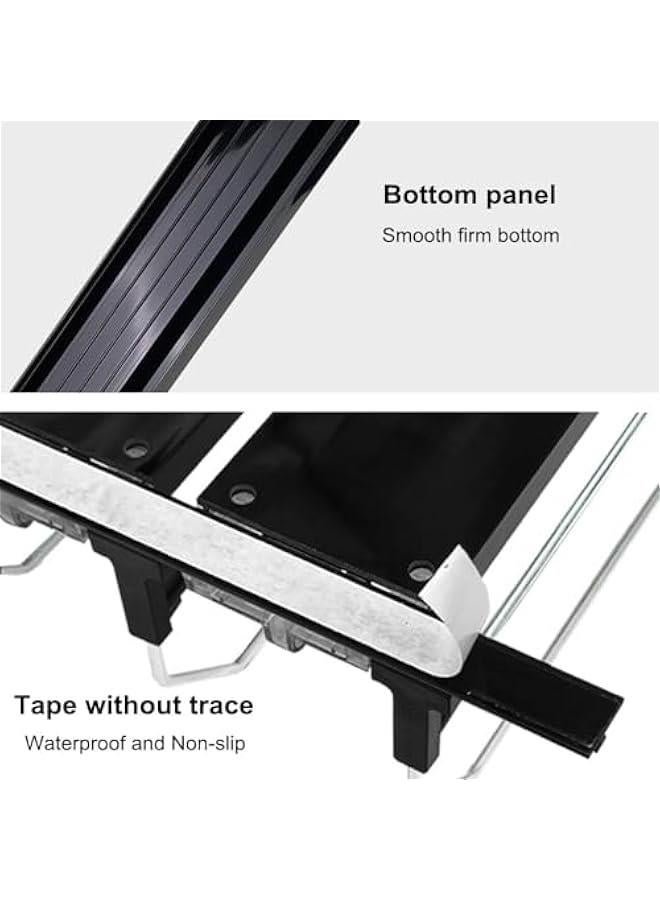 MIXDE Soda Can Dispenser for Refrigerator,Self-Pushing Drink Organizer for Fridge, Width Adjustable Fridge Organization, Beer Pop Can Water Bottle Drink Dispenser for Fridge (Black-3 Row) - Image 3