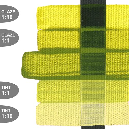 Golden Fluid Acrylic Paint 1 Ounce-Green Gold - Image 2