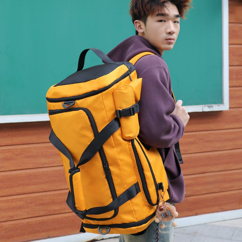 Grey Sports Duffel Bag for Home Travel and Daily Use, Compact Everyday Format - Image 3