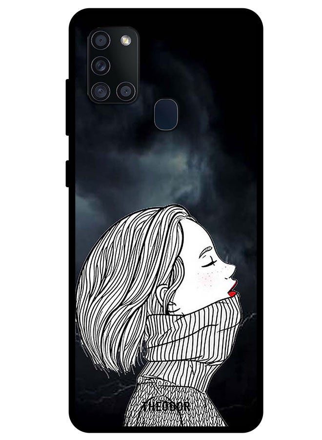 Theodor Protective Case Cover For Samsung Galaxy A21s Sad Girl - Image 1
