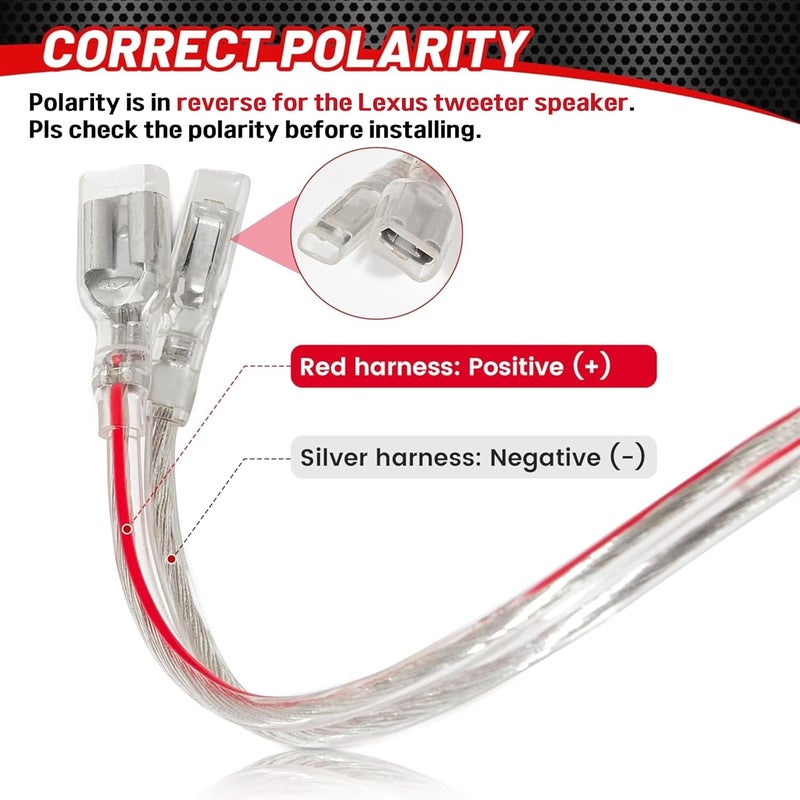RED WOLF موصل محول سلك مكبر الصوت RED WOLF لسيارات تويوتا ولكزس - Image 3