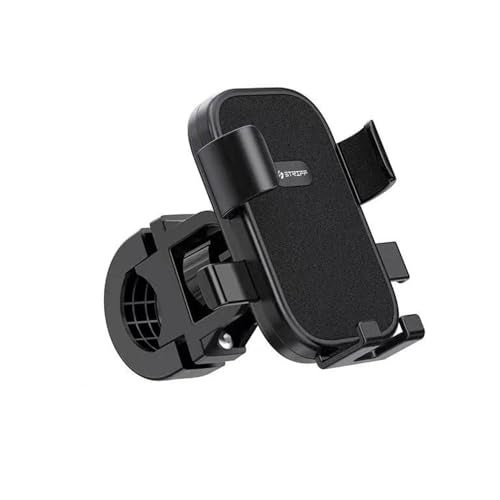 STRIFF Mobile Holder for Bikes, Motorcycle, Scooter, Bicycles, Jaw Grip Bike Mobile Holder, Aluminium Handlebar Cellphone Holder for Maps - Black - Image 1