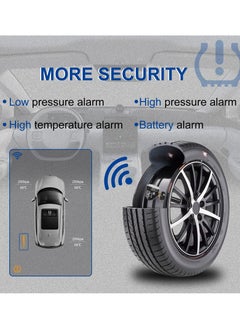 TLAXCA استبدال مستشعر TPMS لسيارة شيفروليه جي إم سي كاديلاك بويك، نظام مراقبة ضغط الإطارات 433 ميجا هرتز رقم OE 13598773 13594222 (4 قطع)  - Image 5