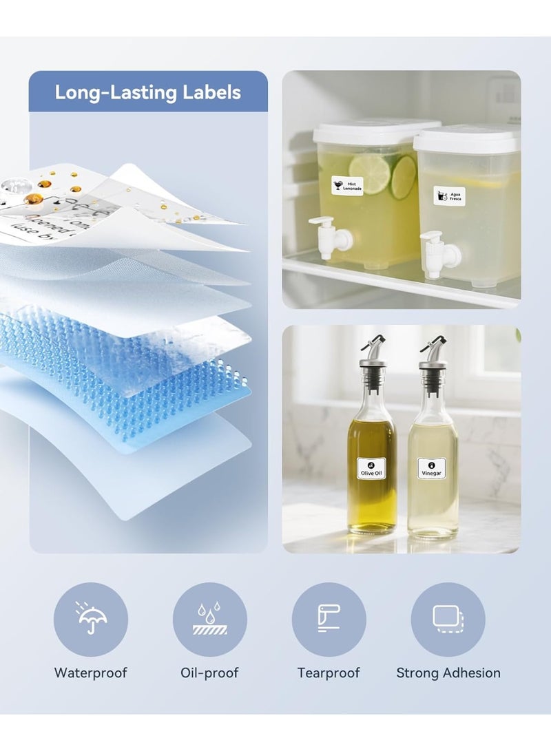 NIIMBOT B21/B1/B3S/B21Pro Label Maker Tape Waterproof Tape Label Paper Clear Label Paper Thermal Sticker Paper for Barcode Printing 50*30mm, Clear - Image 3