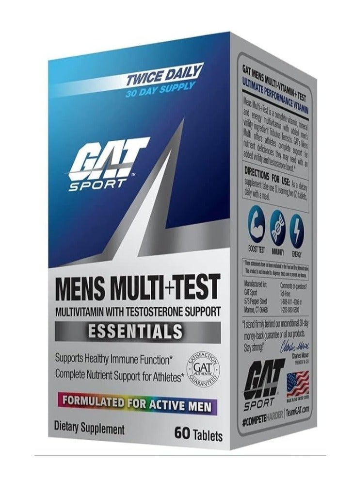 GAT SPORT GAT Mens Multitest 60 Tablets - Image 1