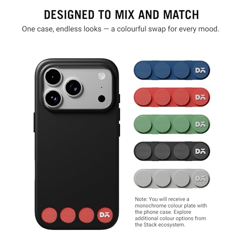DailyObjects iPhone 17 Pro Stack Classic Magnetic Case Cover | Compatible with Magsafe | Camera & Body Protection | Shock/Scratch Proof| Dual Hybrid Protection | Wireless Charging - Carbon Black - Image 5
