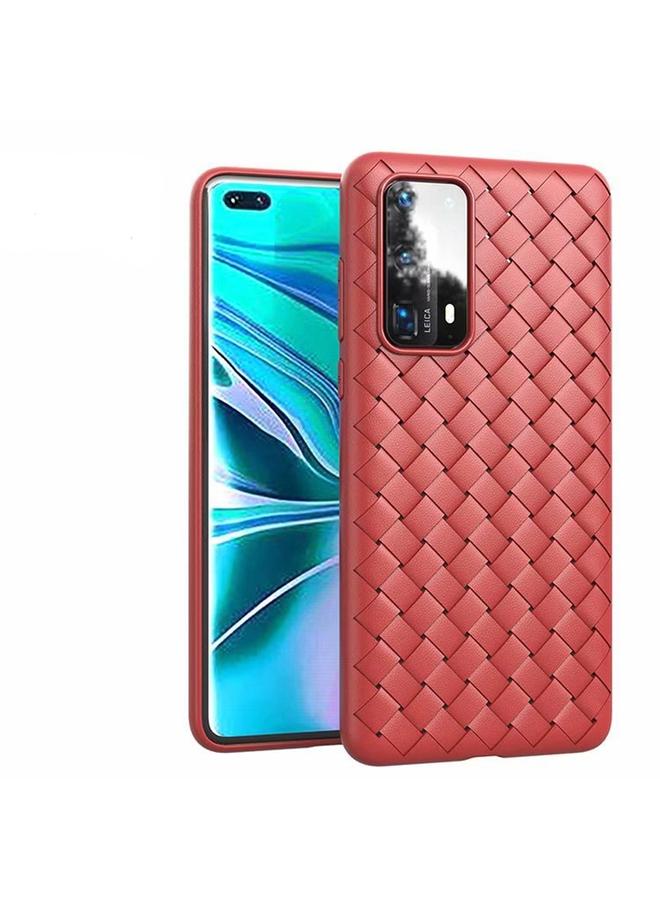 إيروريكس جراب لهاتف Huawei P40، جراب TPU مانع للانزلاق بنمط كلاسيكي منسوج وجيد التهوية - Image 3