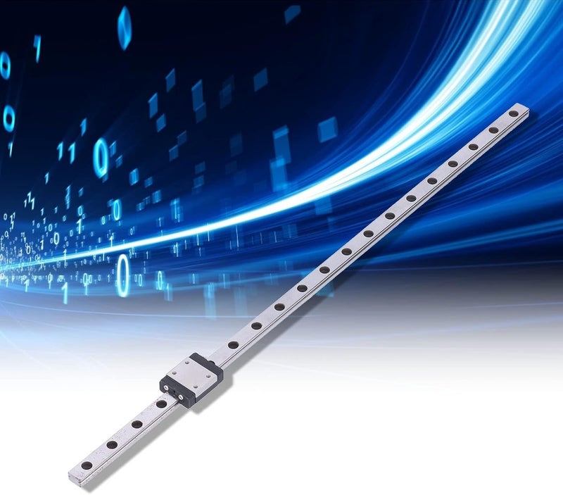 MGN7 Mini Linear Rail, Accurate CNC Linear Sliding Guideway for 3D Printers and Automation Equipment, High Durability, Low Noise, Bearing Steel Material (250 mm) - Image 2