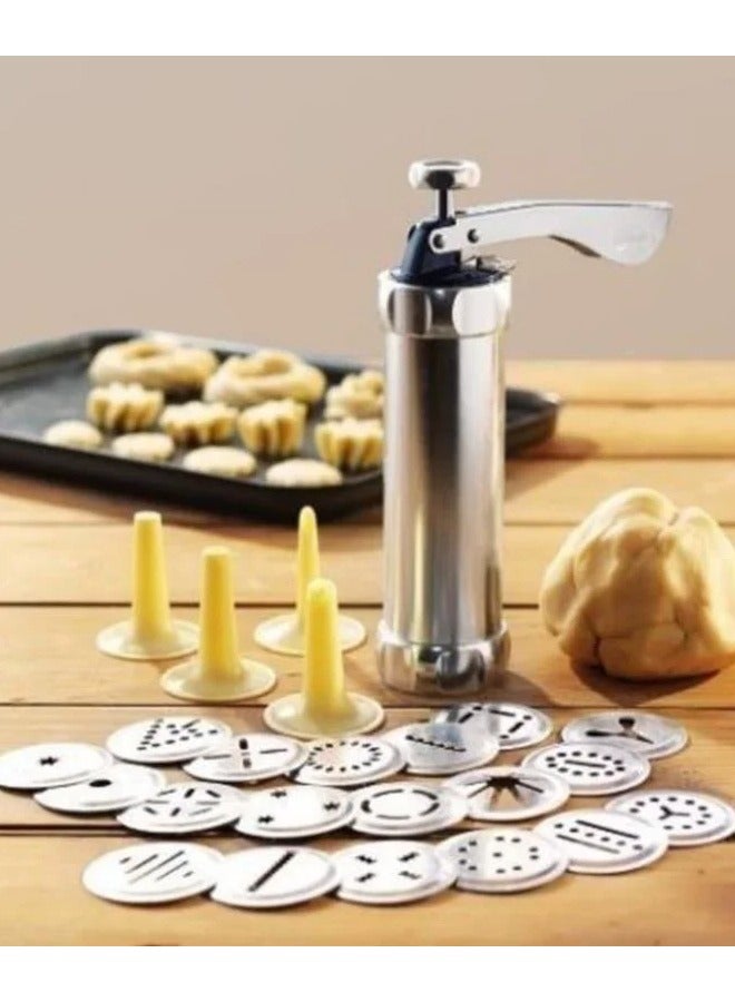 Loquat Cookie Press Biscuit Maker With Flower Pattern Mold,Cookie Press Maker Kit, Cookie Press Baking Tools, Accessories Cake Biscuits Mold Cookie Press Making Gun, for DIY Biscuit Maker, Presser Mould Co - Image 5