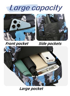 Jorunb 3pcs School Bag,Boys School Backpack,School Bags For Teenagers,Large Capacity Backpack,Waterproof Backpacks,3 in 1 School Bag,Crossbody Bag and Pencil Bag,black  - Image 5