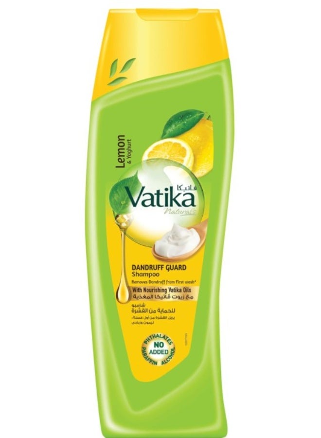 Vatika Naturals Dandruff Guard Shampoo - Enriched With Lemon & Yoghurt - Removes & Prevents Dandruff - 400 ml - Image 1