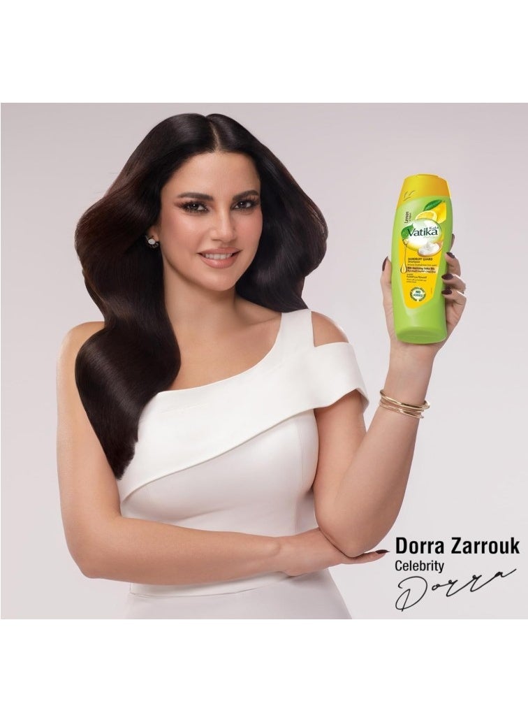 Vatika Naturals Dandruff Guard Shampoo - Enriched With Lemon & Yoghurt - Removes & Prevents Dandruff - 400 ml - Image 2