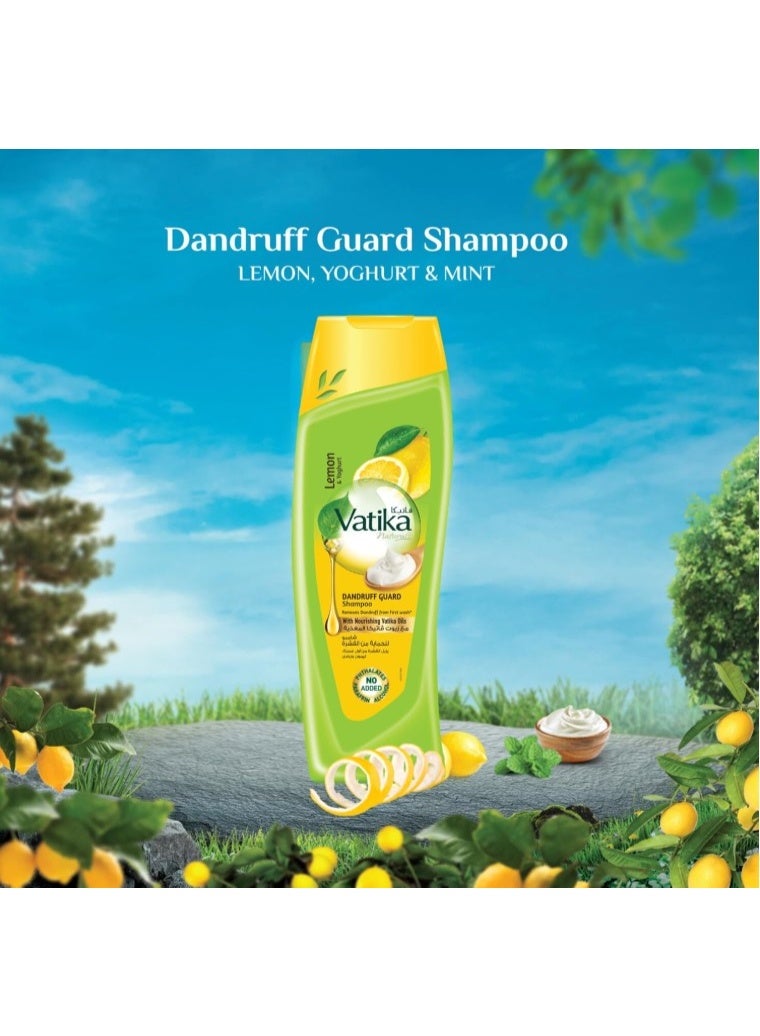 Vatika Naturals Dandruff Guard Shampoo - Enriched With Lemon & Yoghurt - Removes & Prevents Dandruff - 400 ml - Image 3