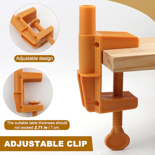 Yonderfume Over The Table Rod Stand with Clamps Adjustable Table Balloon Arch Stand for Party Wedding Anniversary, 34” to 98.43” Length, 30.25” to 47.25” Height(Color:Gold) - Image 4