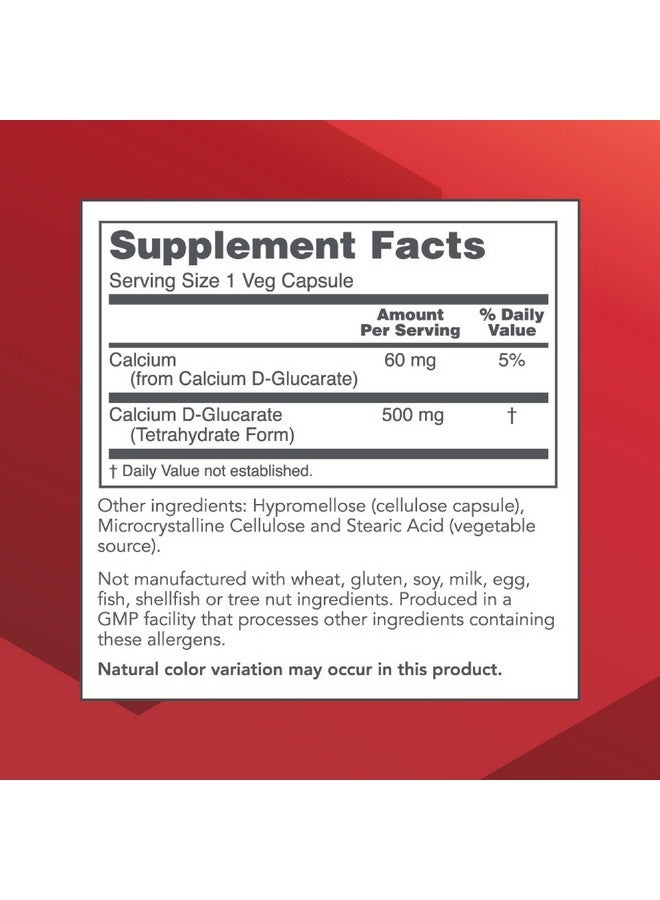 بروتوكول فور لايف بلانس بروتوكول كالسيوم د-غلوكاريت - 500 ملغ كالسيوم د-غلوكاريت - دعم إزالة السموم* - لصحة الثدي والبروستات* - خالٍ من الكائنات المعدلة وراثيًا ومنتجات الألبان - 90 كبسولة نباتية - Image 2
