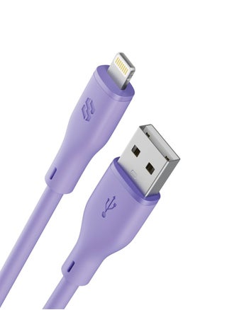 Moxedo CavoX Pro USB-A to Lightning Silicone Cable 2.4A Fast Charge and Data Sync Compatible for iPhone 14/14Pro/13/13Pro/12/11/11Pro/11Max/ X/XS/XR/XS Max/8, iPad (Purple, 2m) - pzsku/Z565709C0CCE80FD8E69FZ/45/1747208964/aacb31b8-9824-4209-8239-de999f6a490b