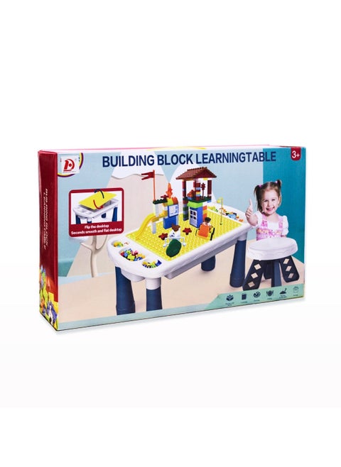 Building Block Learning Table Colorful Chilhood