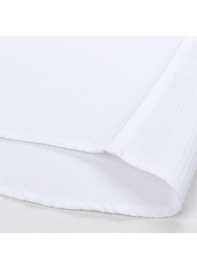 Firs Men'S Short Sleeve Shirt Pure Cotton Business Formal Wear White With Dark Pattern (Short) 42 - Image 1