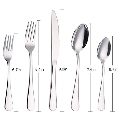 sharecook Silverware Set,SHARECOOK 20-Piece Stainless Steel Flatware Set,Kitchen Utensil Set Service for 4,Tableware Cutlery Set for Home and Restaurant, Dishwasher Safe - Image 2