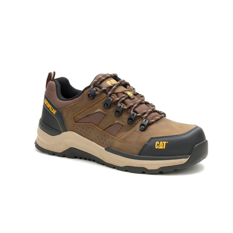 CATERPILLAR أحذية السلامة CAT Inductor LTH Lo S3S للرجال – رأس مركب، مضادة للكهرباء الساكنة، مقاومة للانزلاق، بني - Image 2