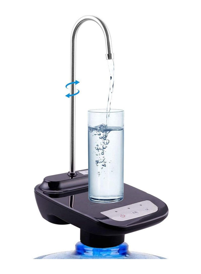 توبيز مضخة موزع مياه الشرب من توبي، مضخة مياه أوتوماتيكية منخفضة الضوضاء بشحن USB لزجاجة عالمية سعة 2-5 جالون، موزع زجاجة مياه كهربائي محمول للمطبخ، المنزل، المكتب، المخيم - Image 1