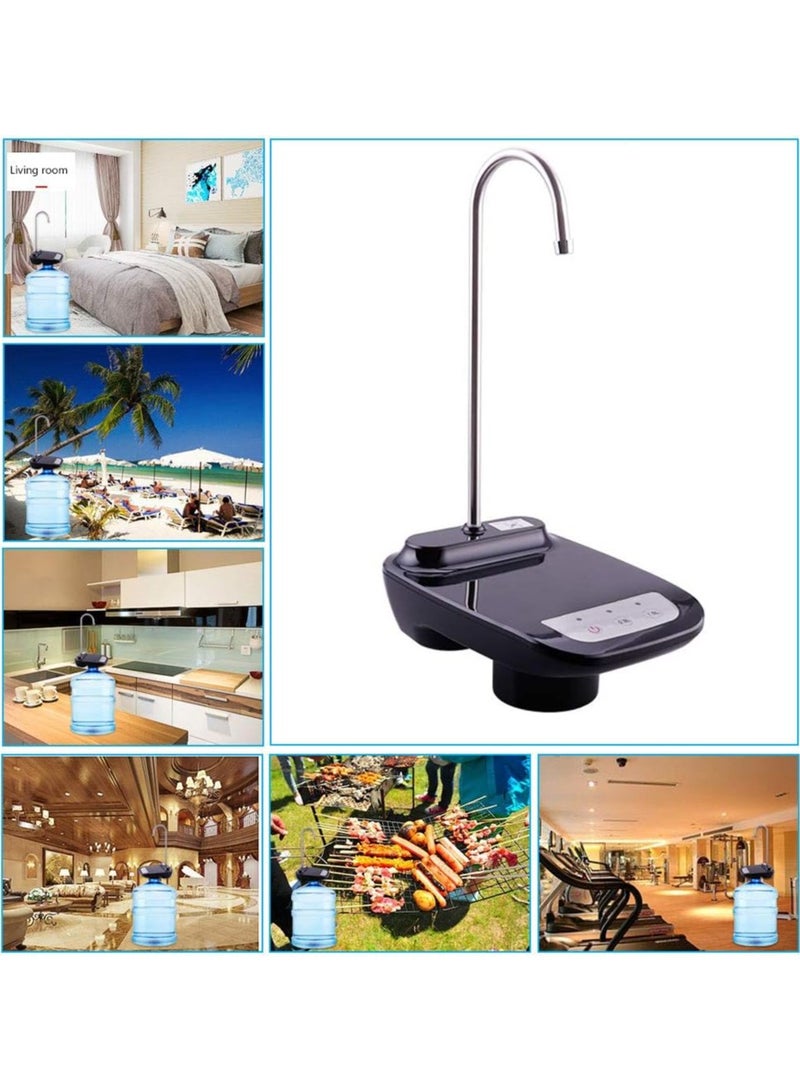 توبيز مضخة موزع مياه الشرب من توبي، مضخة مياه أوتوماتيكية منخفضة الضوضاء بشحن USB لزجاجة عالمية سعة 2-5 جالون، موزع زجاجة مياه كهربائي محمول للمطبخ، المنزل، المكتب، المخيم - Image 3