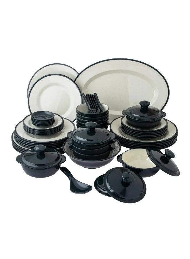 سي سي بن شيهون طقم سفرة 57 قطعة من الميلامين العالي الجودة و الأمن في الميكرويف - Image 1