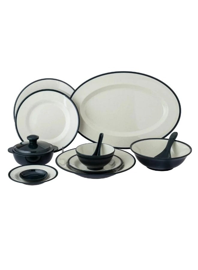 سي سي بن شيهون طقم سفرة 57 قطعة من الميلامين العالي الجودة و الأمن في الميكرويف - Image 4