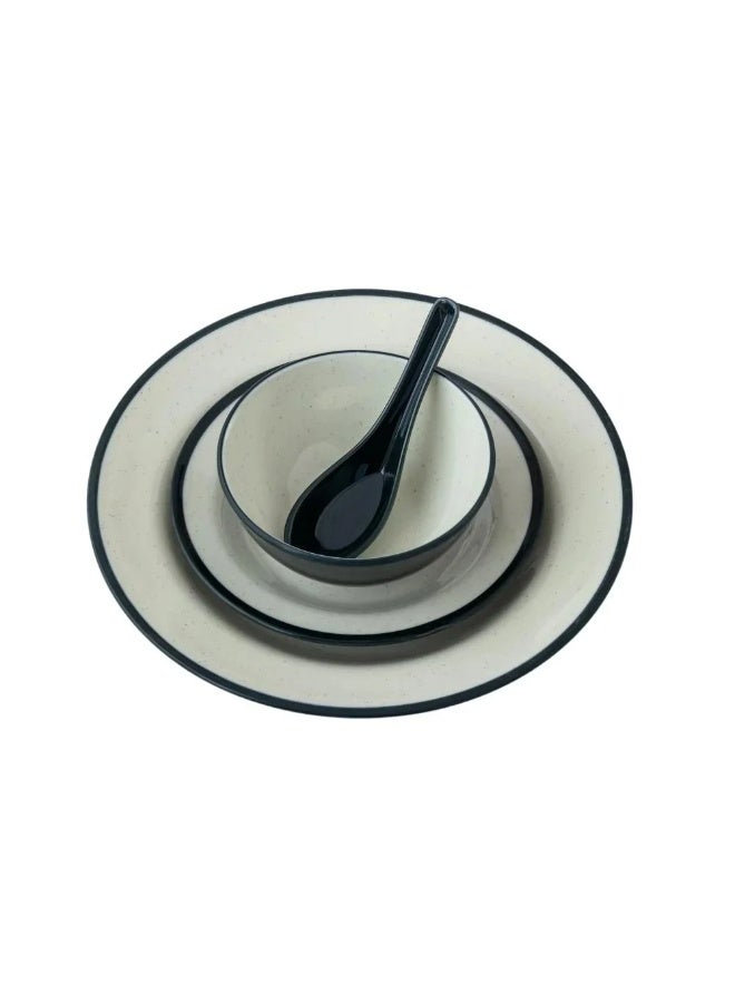 سي سي بن شيهون طقم سفرة 57 قطعة من الميلامين العالي الجودة و الأمن في الميكرويف - Image 2