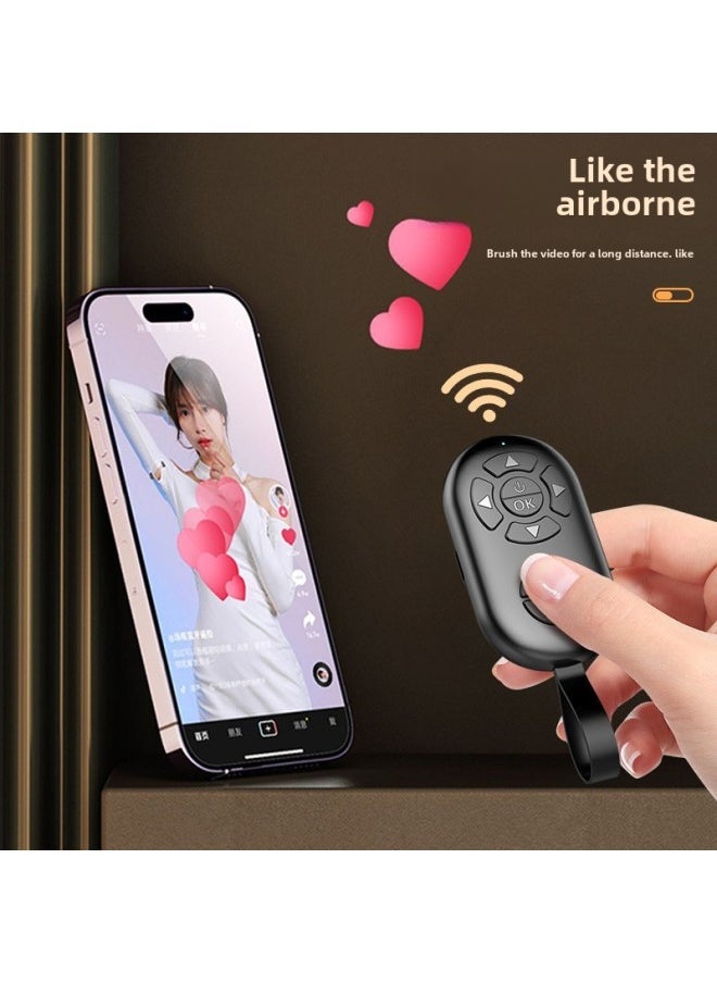 Mobile Phone Bluetooth Camera Remote Control Universal Tremolo Remote Control Tablet E-book  Flipper Remote Video Artifact-Color:Black Remote Control (s2) - Image 3