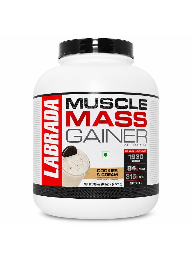 Labrada Muslce Mass Gainer 6 Lbs , Cookies&Cream