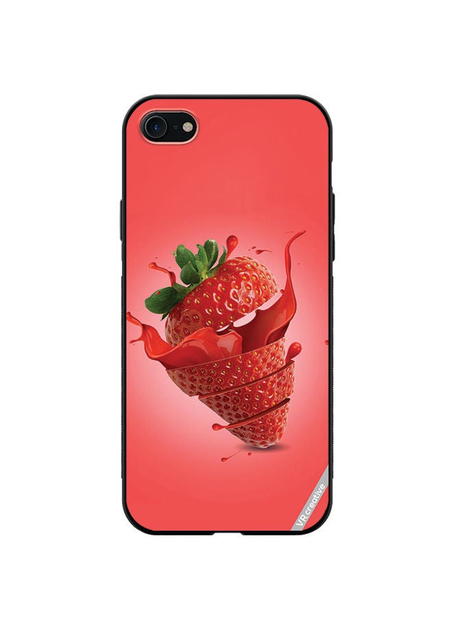 VR CREATIVE Protective Case Cover For Apple iPhone 7/8/SE 2020 Strawberry Design Multicolour - Image 1