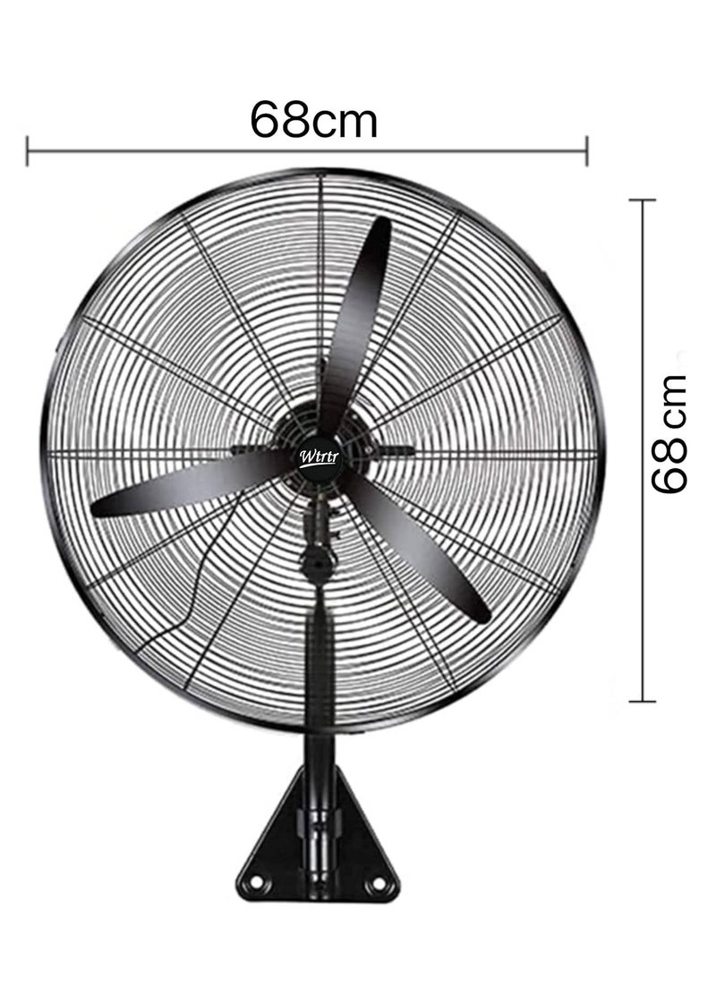 EasyLife - 26 Inch Industrial High Power Wall Mounted Fan, Retro Wall Fan Air Cooler Oscillating Exhaust Fan, for Office, Commercial, Restaurant, Workshop, Warehouse, Factory and Building - Image 1