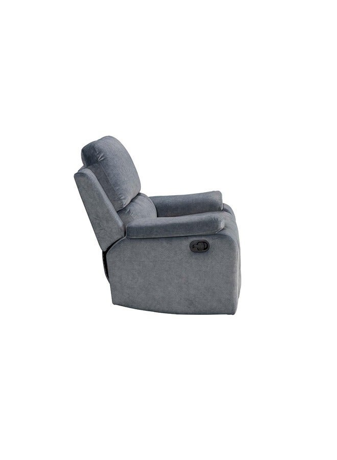 Homez Recliner Chair with Rocking and Swivel Function Dark Grey - Image 2
