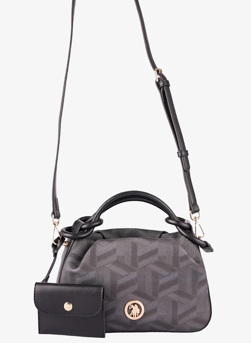 U.S. Polo Assn. BLACK U.S. Polo Assn. Women's Crossbody Bag, Ladies Shoulder Bag Handbag for Ladies Travel Bag for Girls Black for Women | Best Price UAE