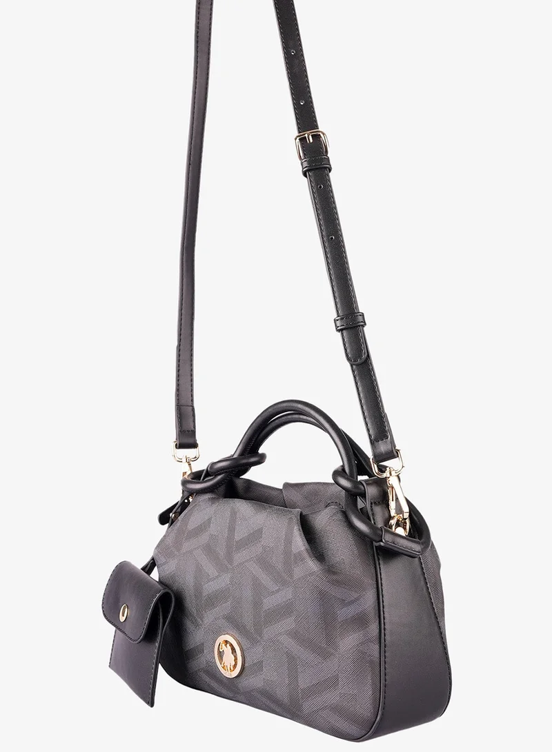 U.S. Polo Assn. BLACK U.S. Polo Assn. Women's Crossbody Bag, Ladies Shoulder Bag Handbag for Ladies Travel Bag for Girls Black for Women | Best Price UAE