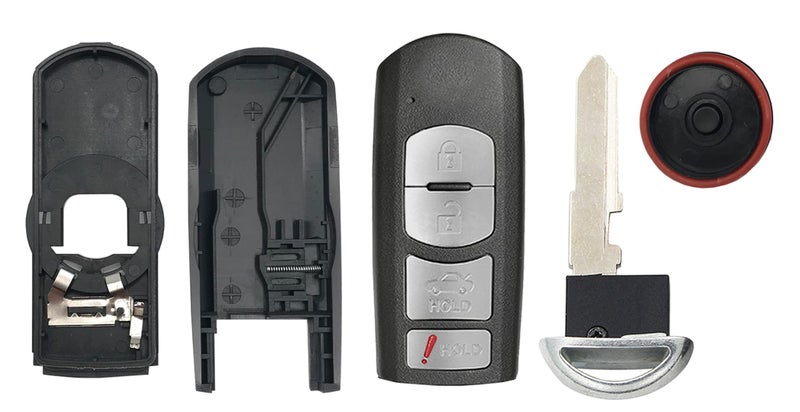 Muxkenper Fits for Mazda 3 6 2014-2018 SKE13D-01 Key Fob Cover Case Shell Replacement Keyless Entry Smart Remote Key Case with Uncut Key Blade (1) - Image 2