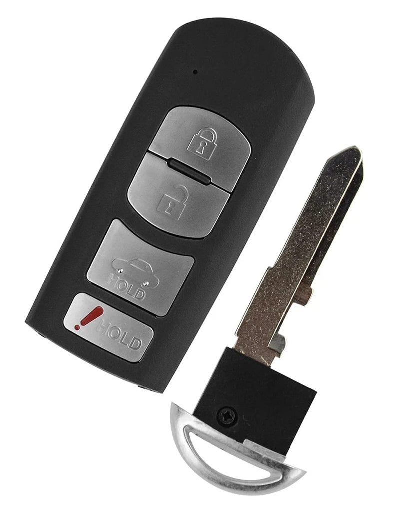 Muxkenper Fits for Mazda 3 6 2014-2018 SKE13D-01 Key Fob Cover Case Shell Replacement Keyless Entry Smart Remote Key Case with Uncut Key Blade (1) - Image 5