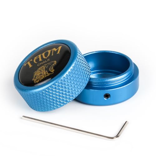 YEUEK TAOM Pool Chalk Holder Round Shaped Practical Tool Billiards Accessories Magnetic Mini Chalk Tip Case Container Round Box Billiards - Image 1