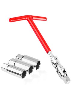 Homdum Homdum Universal Spark Plug Socket Wrench Spark Plug Removal Tool THandle 360 Spark Plug Socket 161821MM  - Image 1