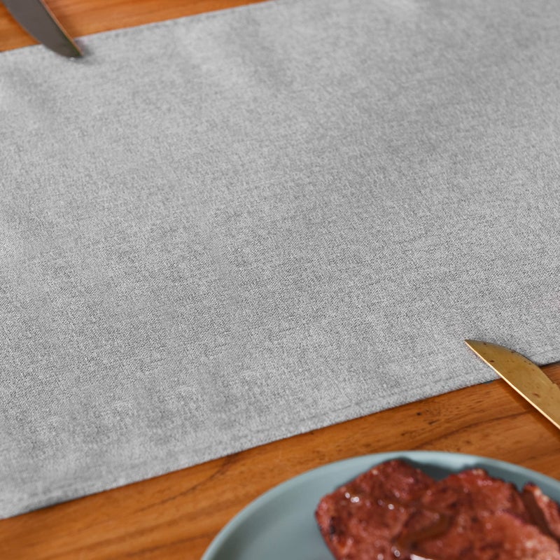 Winotic Table Runner 13 x 72 Inches Long, Cotton Linen Farmhouse Style Grey Table Linen for Kitchen Dining Coffee Table Parties Wedding Home Decor (Modern-Grey, 13â€ x 72â€) - Image 5