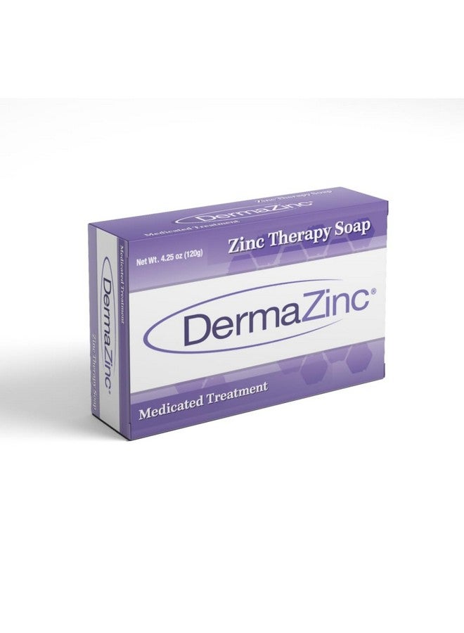 dermazinc DermaZinc Zinc Therapy Soap 4.25 Ounce (120 gram) Bar - 3 Pack - Image 1