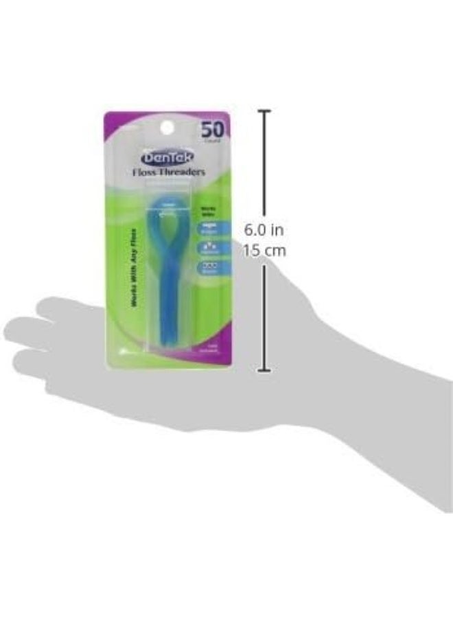 DenTek Floss Threaders | 50-Count per pack | 3-Pack - Image 3