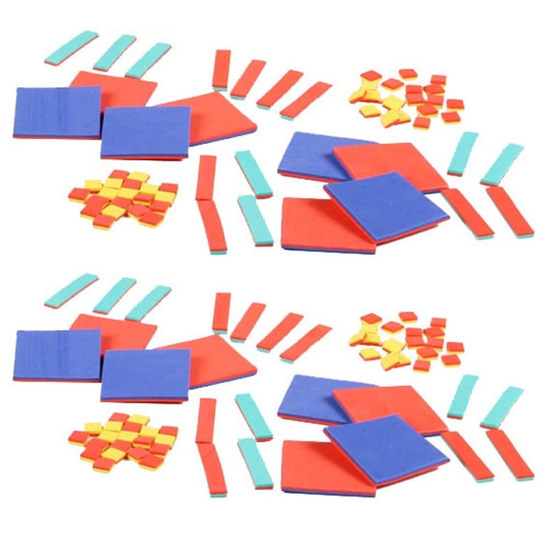 hand2mind hand2mind Foam Algebra Tiles Class Set, Algebra Manipulatives, Algebra Tiles X and Y, Linear Algebra, Algebra Tools, Tiles Learning, Algebraic Tiles, Algebra Classroom (Set of 30)  - Image 1