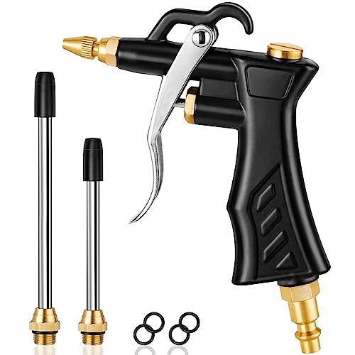 SARDVISA Industrial Air Blow Gun with Adjustable Brass Air Nozzle, Premium Air Blower Gun with 2 Pcs Steel Air Flow Extensions and 1/4" NPT Standard Quick Plug, Pneumatic Air Compressor Accessory Tool - Image 1