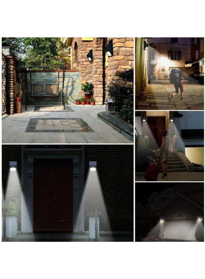 SHOPI 4-Piece Solar Motion Light White, night sensor light 11x11centimeter  - Image 2