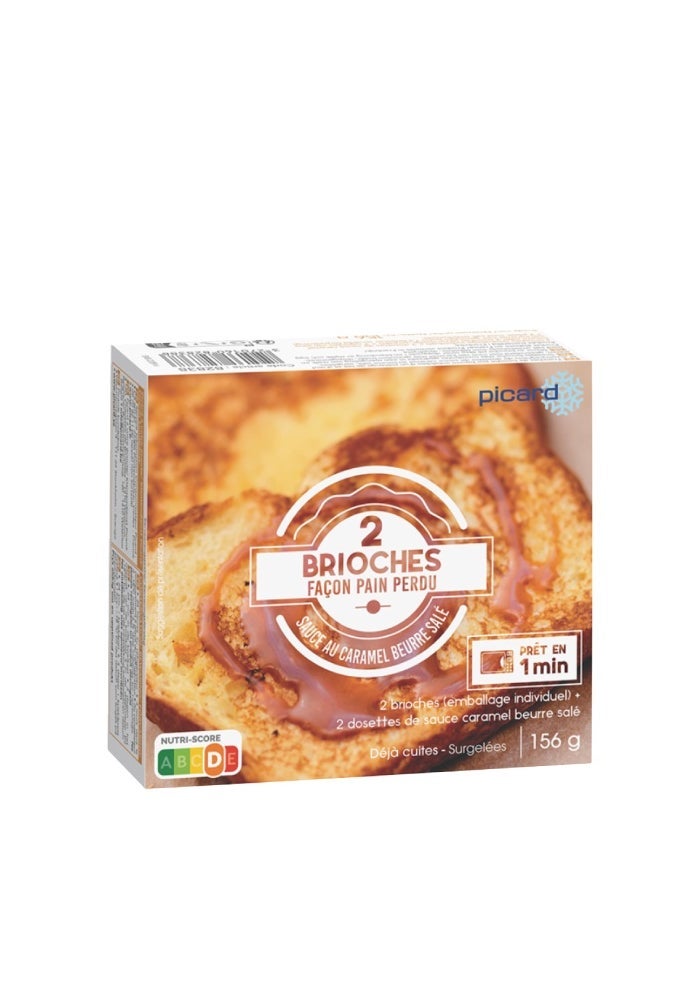 Brioches Bread, 2 French Toast - 156g, France